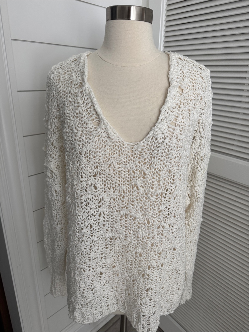 Like New!  Free People Open Weave Sweater - XS